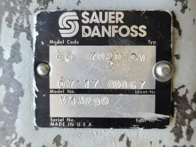 Used SAUER DANFOSS 24 7020 CW Parts (Hydraulics and Pneumatics) British Columbia CA | Lenmark #265756