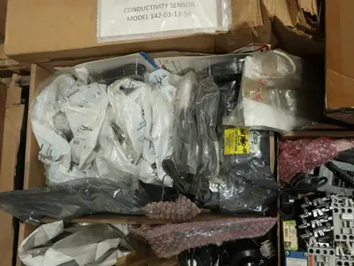 5 PALLETS OF ASSORTED ELECTRICAL AND COMPONENTS