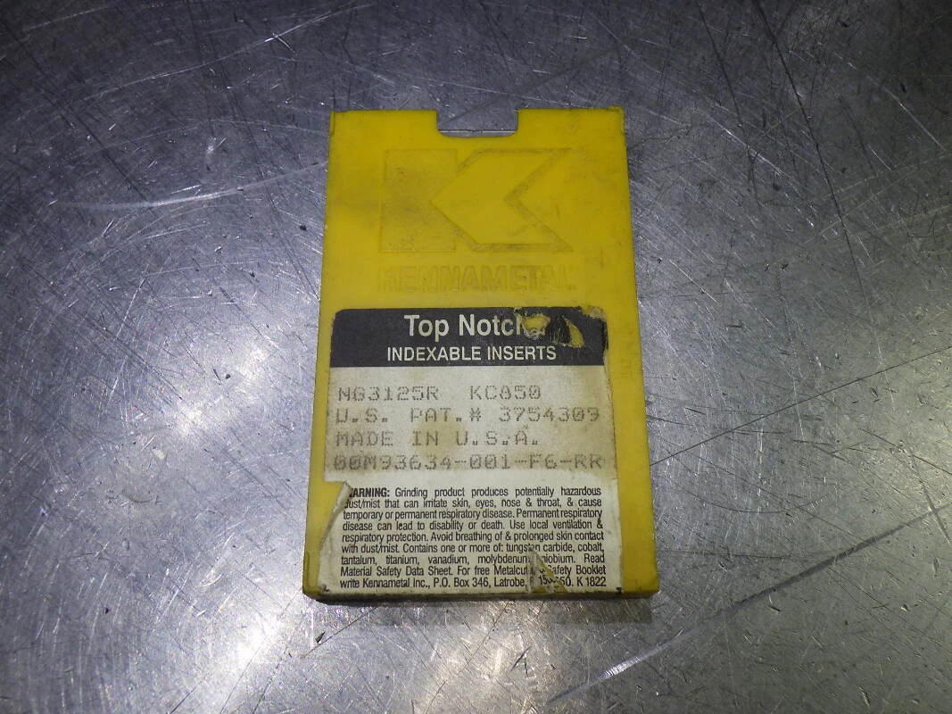Kennametal Carbide Grooving Inserts QTY10 NG3125R KC850 (LOC2852B)