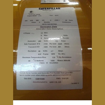 CAT 500 kW Generator