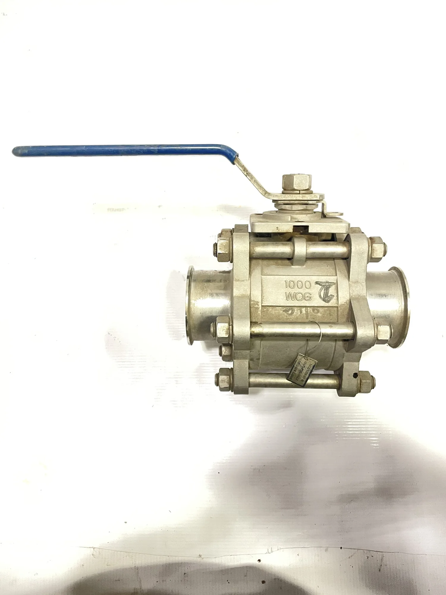 3″ Manual 316SS Stainless Steel Sanitary Ball Valve CF8M 1000 WOG