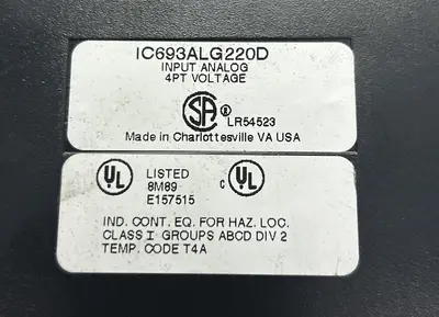 Used GE FANUC IC693ALG220D PLC Input & Output | Surplus Asset Holdings #1219261