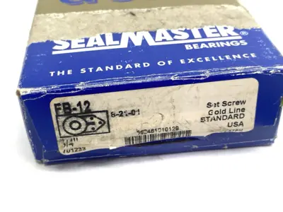 New | in-Stock SealMaster Three-Bolt Bearing Unit Set-Screw, Gold-Line, 3/4" Bearings Michigan US | Maverick Industrial Sales #1400778