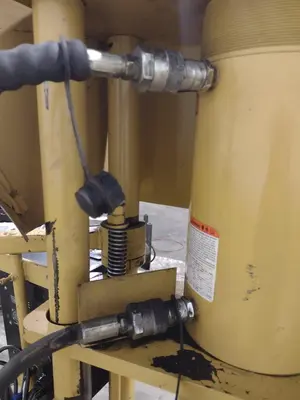 CAT CRIMPUTER HOSE CRIMPING & COUPLING PRESS , WITH TOOLING DIES & ENERPAC HYDRUALIC UNIT: YOBRO #24865