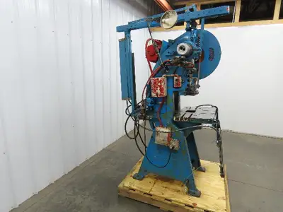 L&J No 2 Mechanical OBI Punch Press 18 Ton 2" Stroke 6-1/2" Throat 230/460V 3Ph
