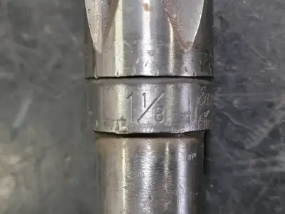 1-1/8" HSS Spiral Flute Taper Shank Reamer