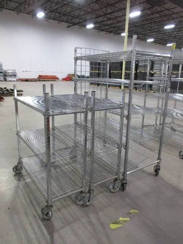 CARI ALL, METRO STYLE,  WIRE SHELVING ON WHEELS