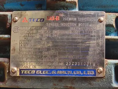 USED TECO AEHEBM