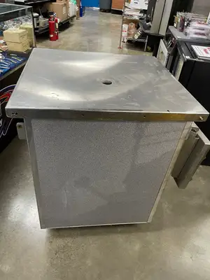 Used ColorPoint Used Colorpoint Portable Stainless Steel Gray Work Counter with Foldable Shelf 120V Food Prep Tables Illinois US | Falcon Restaurant Supply #1376226