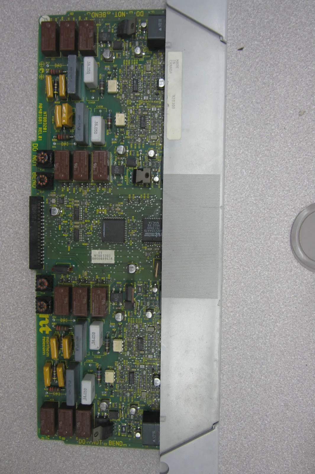 USED NORTHERN TELECOM NTBB32NB-93 PC BOARD NTBB32NB93