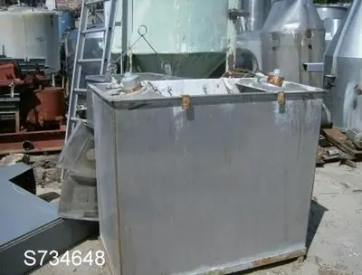 Tank, 125 Gallon, S/st, Rect, OT/FB, Agit Dr #S734648