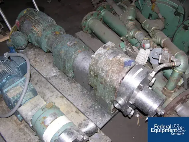 Used Tri-Clover 2" Triclover Rotary Lobe Pump, S/S, 5 HP Pumps Ohio US | Federal Equipment Company #125331