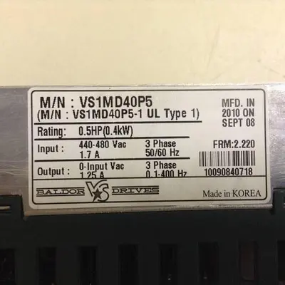 USED BALDOR VS1MD40P5