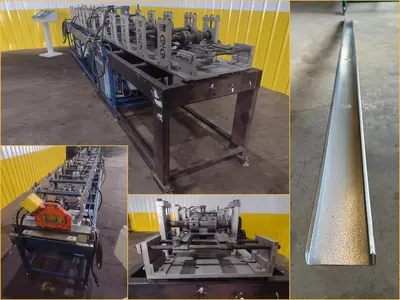 12 STAND X 10" KNUDSON MODEL #KS-2468 STUD & TRACK FRAMING ROLLFORMER, WITH AMS CONTROLS: STOCK #18942