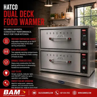Used HATCO HDW-2 Countertop Display Warmers Florida US | BAM Discount Restaurant Equipment #1128901