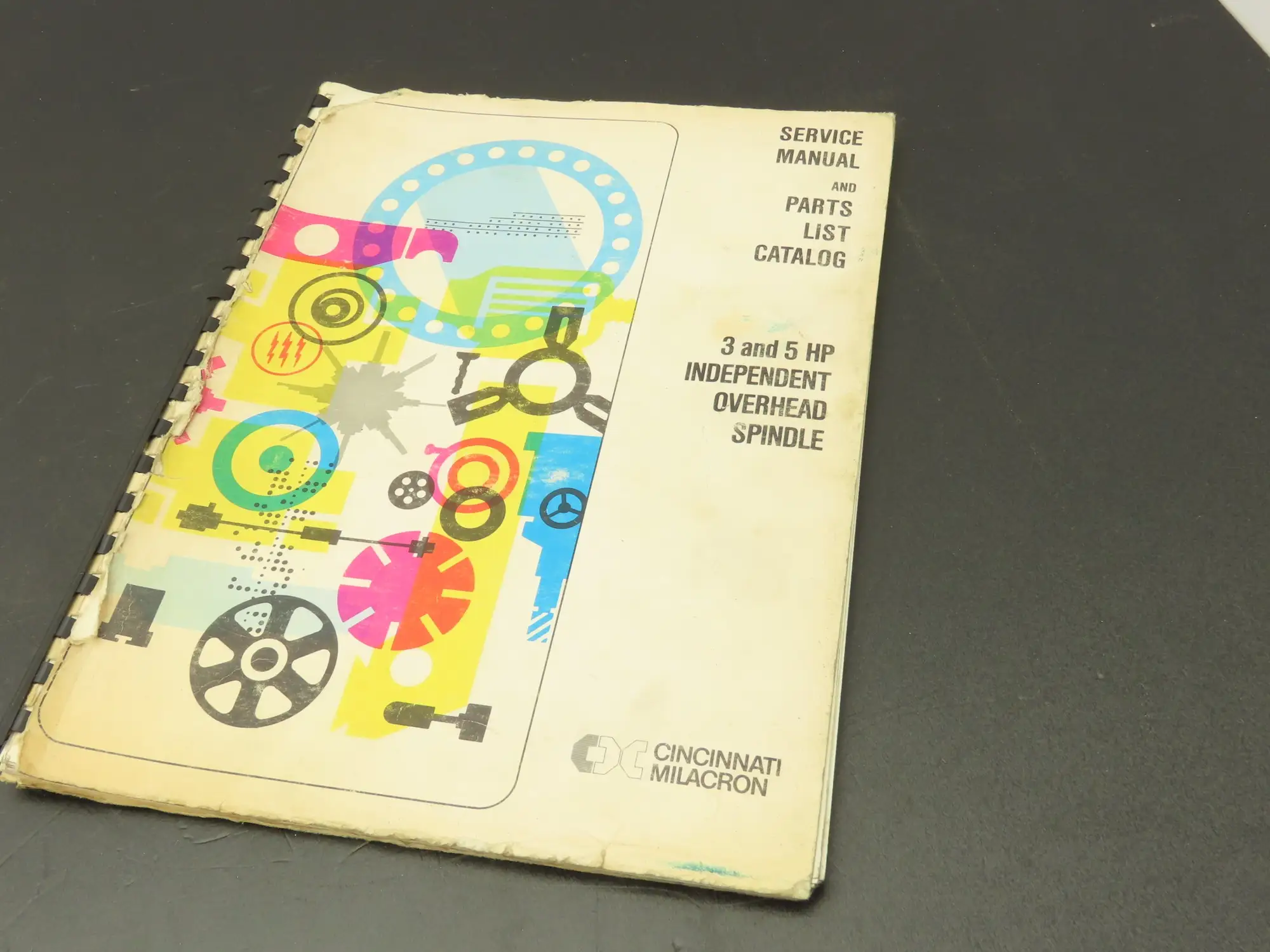 Cincinnati Milacron Manual 3 & 5 HP Independent Overhead Spindle Service Parts
