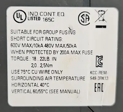 USED Siemens SIEMENS DS1e-XHF 3RK1301-0BB10-0AB4