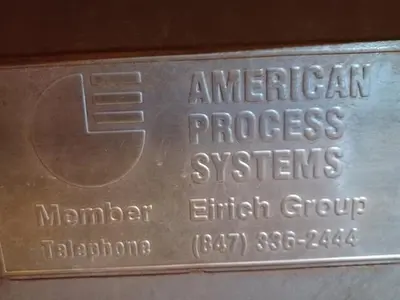 USED AMERICAN PROCESS SYSTEM 75 CUFT