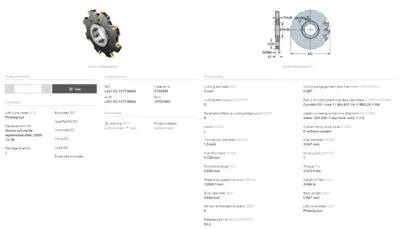 Sandvik 5" Indexable Slot Milling Cutter 1.5" Arbor L331.52-127T38KM (LOC2852A)