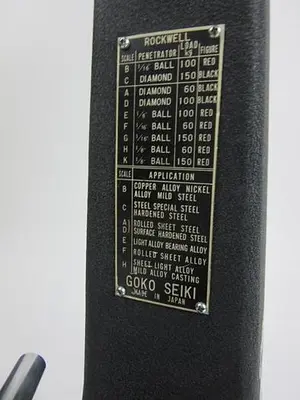 Rockwell(Lincoln) Hardness Tester