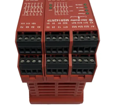 USED ALLEN-BRADLEY SER. A GUARDMASTER MSR142RTP SAFETY RELAY, AUTO-RESET
