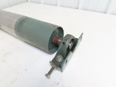 Hytrol 4"x 15.5" Crowned Tail Pulley for 24" Conveyor 21"BF 1" Shaft w/Bearings