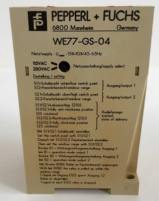 USED Pepperl + Fuchs WE77-GS-04