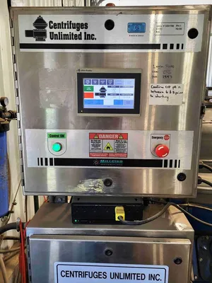 Alfa-Laval BRPX 313 XGD-75-60 oil concentrator skid, 316SS.