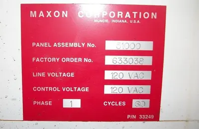 Furnace, Belt, 36" x 10', S/st Conv, Nat. Gas, 1/2 hp #S740070