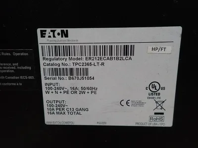 New | in-Stock EATON ER212ECAB1B21CA Miscellaneous Equipment (Electrical & Power) Ohio US | HGR 24 #754847