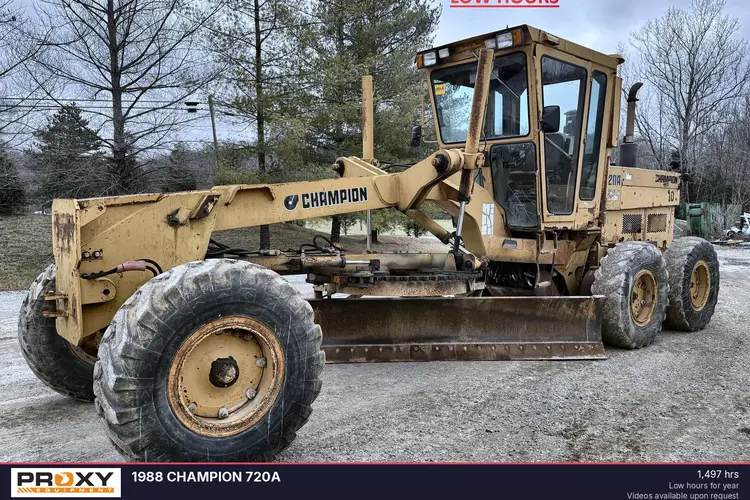 Used 1988 CHAMPION 720A Motor Graders Indiana US | Proxy Equipment #1383629