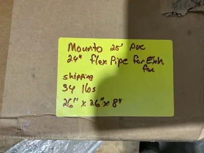 MOUNTO DT2425 25FT PVC Flexible Duct Hosing for Exhaust Fan (24inch)