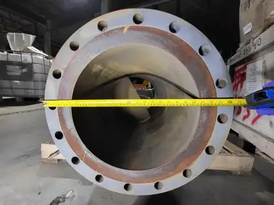 16" Class 150 Pipe Flanged Ends w/ Baffle Plate and 3" Branch Connections