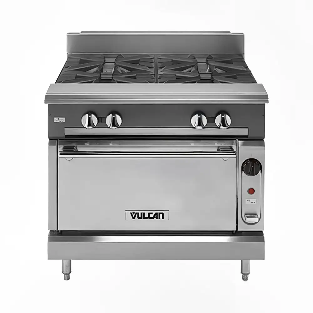 Vulcan VCBB36B 36" Gas Range W/ Full Charbroiler & Storage Base, Natural Gas