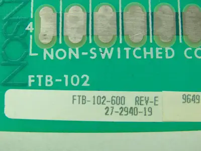 Johnson Controls FTB-102-600 Field Termination Board Input Output