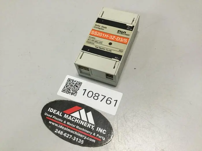 Used FUJI ELECTRIC SS201H-3Z-D3/S PLC Contactors | Ideal Machinery #622190