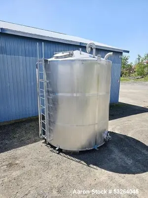 Used 5,000 Gallon Stainless Steel Tank – Food Grade Process Vessel with Manway Access
