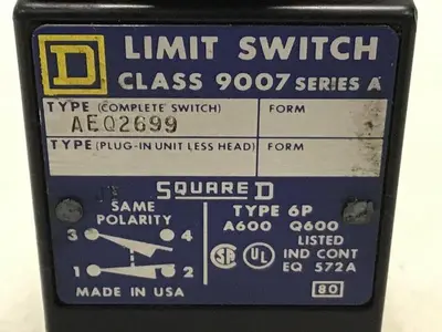 USED SQUARE D 9007-AEQ2699