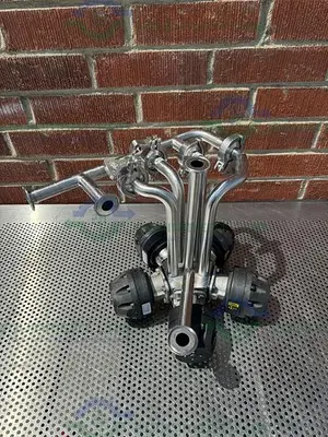 USED 5 ITT PURE FLO ADVANTAGE STAINLESS STEEL DIAPHRAGM VALVE W/ 1" SANITARY FITTING
