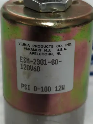 New | in-Stock VERSA ESM-2301-80-120V60 Solenoid Valves Ohio US | Surplus Asset Holdings #1403074