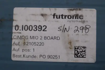 NEW FUTRONIC 0.I00392 CIMOG MIO 2 BOARD STOCK H60A