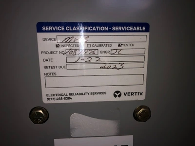 General Electric GE Power VAC Breaker, New Storeroom Spare