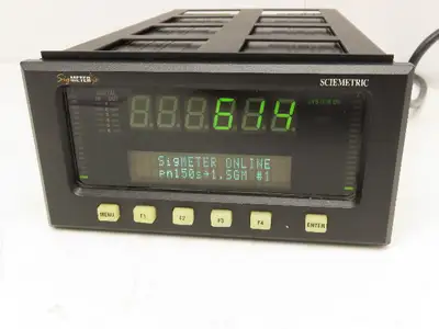Sciemetric 1102 Sigmeter Panel Meter 120VAC 30W