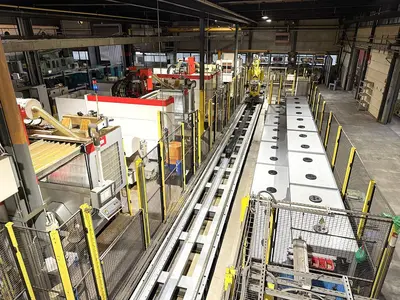 USED FANUC ROBOT + 3 BRETON MACHINING CENTERS 5 AXES