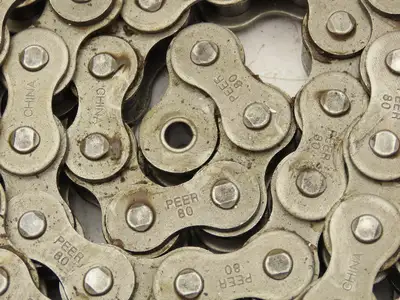 Peer #80 Roller Chain Single Strand Riveted 1" Pitch 18' 5" Length