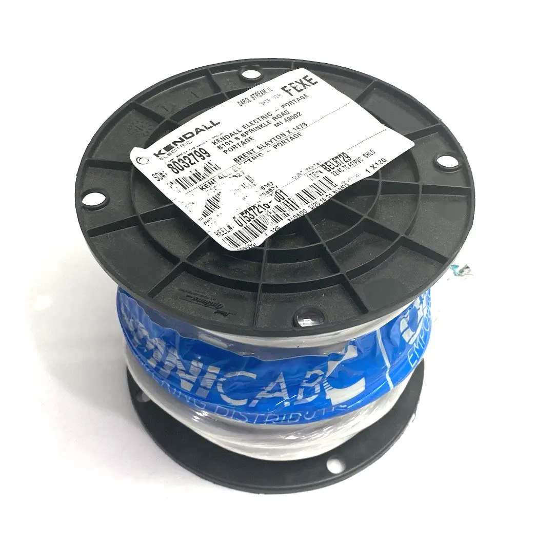 NEW BELDEN SHIELDED AUDIO, CONTROL, AND INSTRU. CABLE 22AWG 4-COND