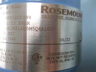 NEW Rosemount 2051 TG 3A 2B21AE5M5Q4A1037