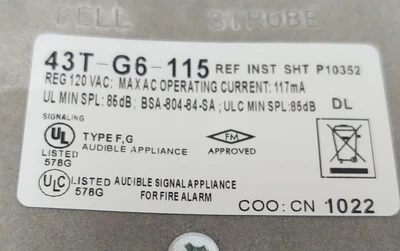 NEW WHEELOCK 43tg6115