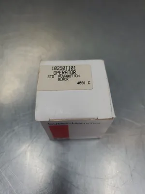 EATON/CUTLER-HAMMER 10250T101 BLACK PUSHBUTTON, OPERATOR. 4D-42