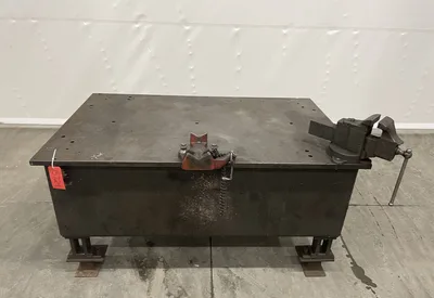 78″ x 48″ Welding Table, 38 1/2″ High
